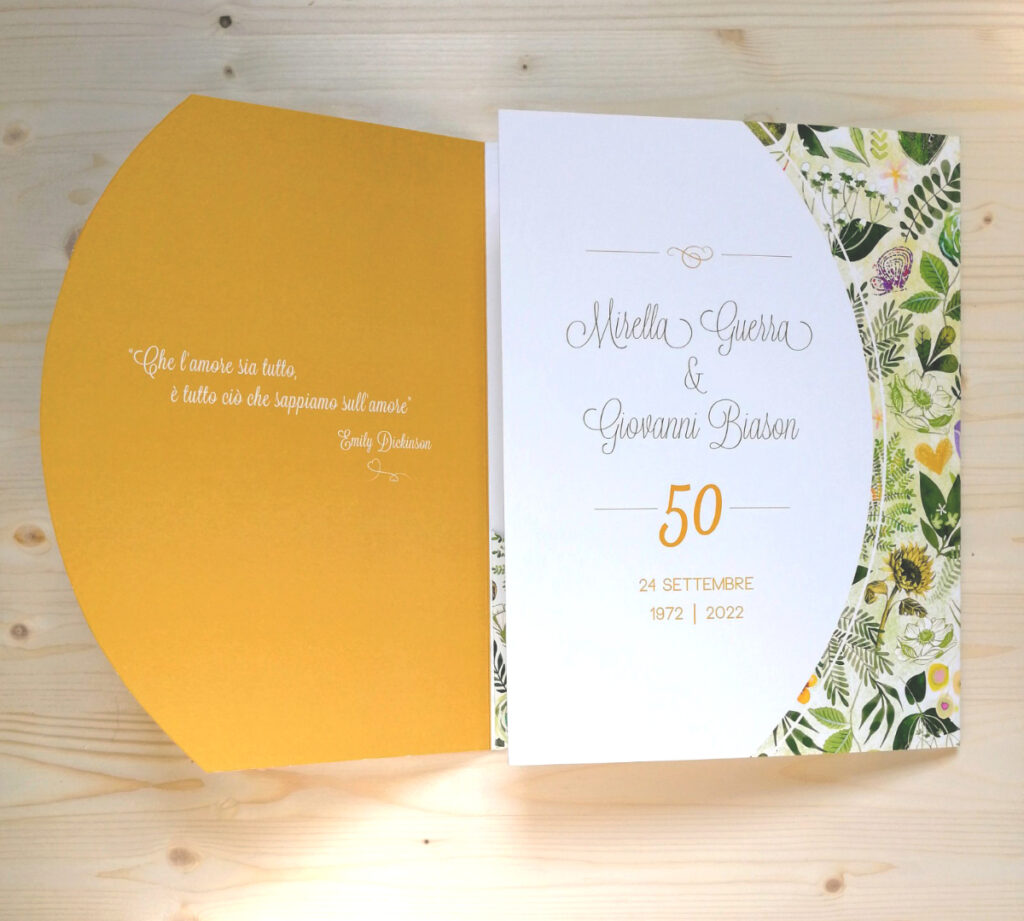 Pattern design Pattern folder 50esimo di matrimonio nozze d'oro