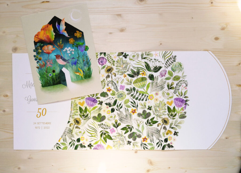 Pattern design Pattern folder 50esimo di matrimonio nozze d'oro